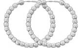 Серебряные серьги кольца конго Национальное Достояние 00002100241-nd