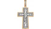 Серебряный православный крестик с распятием Серебро России 01024PZ-49899