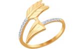 Золотое кольцо SOKOLOV 016927_s с фианитами
