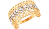 Золотое кольцо SOKOLOV 017657_s с фианитами