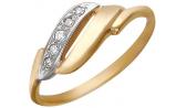 Золотое кольцо Эстет 01K111015 с фианитами