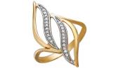 Золотое кольцо Эстет 01K112416 с фианитами