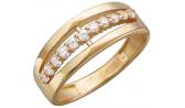 Золотое кольцо Эстет 01K112813 с фианитами