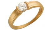 Золотое помолвочное кольцо Эстет 01K112986 с фианитом