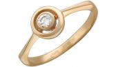 Золотое помолвочное кольцо Эстет 01K115041 с фианитом