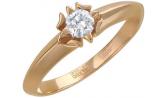 Золотое помолвочное кольцо Эстет 01K115125 с фианитом