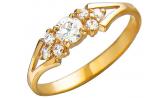 Золотое кольцо Эстет 01K115753 с фианитами