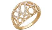 Золотое кольцо Эстет 01K116408 с фианитами