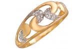 Золотое кольцо Эстет 01K116952 с фианитами