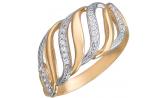 Золотое кольцо Эстет 01K117165 с фианитами