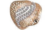 Золотое кольцо Эстет 01K118952 с фианитами