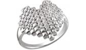 Серебряное кольцо Эстет 01K1511567 с фианитами