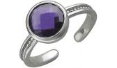 Серебряное кольцо Эстет 01K258035AM с ювелирным стеклом
