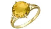 Золотое кольцо Эстет 01K336270 с цитрином