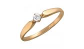 Золотое помолвочное кольцо Эстет 01K612010 с бриллиантом