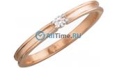 Золотое помолвочное кольцо Эстет 01K617407 с бриллиантом