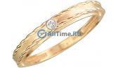 Золотое помолвочное кольцо Эстет 01K617414 с бриллиантом