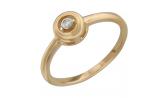 Золотое помолвочное кольцо Эстет 01K617580 с бриллиантом