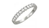 Наборное кольцо из белого золота Эстет 01K625998 с бриллиантом