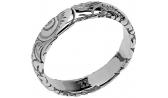 Серебряное обручальное парное кольцо ESTET Moscow 01O050324