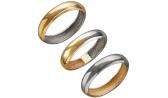 Золотое обручальное парное кольцо Эстет 01O060427