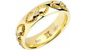 Золотое обручальное кольцо ESTET Moscow 01O630329 с бриллиантами