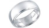 Серебряное обручальное парное кольцо Эстет 01O750436