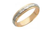 Золотое обручальное парное кольцо Эстет 01O760021