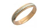 Золотое обручальное парное кольцо Эстет 01O760078