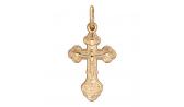 Золотой православный крест с распятием Эстет 01R010426