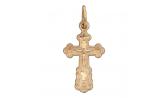 Золотой православный крест с распятием Эстет 01R010429
