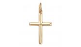 Золотой декоративный крестик Эстет 01R019006