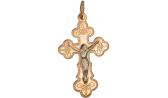 Золотой католический крестик с распятием Эстет 01R060474