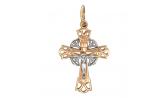 Золотой православный крестик с распятием Эстет 01R060722