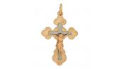 Золотой православный крестик с распятием Эстет 01R760531