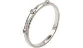 Серебряное наборное кольцо Русское Золото 05012355-6 с фианитами