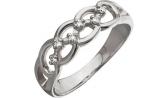 Кольцо из белого золота Уральский ювелирный завод 1-00816-012 с бриллиантами