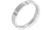 Обручальное кольцо из белого золота Уральский ювелирный завод 1-01757-012 с бриллиантами