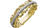 Золотое кольцо Уральский ювелирный завод 1-02160-014 с бриллиантами