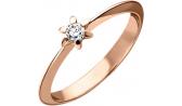 Золотое помолвочное кольцо Уральский ювелирный завод 1-02302-011 с бриллиантом