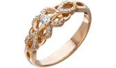 Золотое кольцо Уральский ювелирный завод 1-02321-011 с бриллиантами