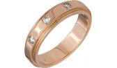 Золотое обручальное кольцо Уральский ювелирный завод 1-02386-011 с бриллиантами