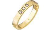 Золотое обручальное кольцо Уральский ювелирный завод 1-02387-014 с бриллиантами
