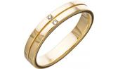 Золотое обручальное кольцо Уральский ювелирный завод 1-05034-014 с бриллиантами
