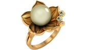 Золотое кольцо Leo Totti 1-240/1-36015 с жемчугом, бриллиантами