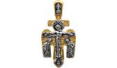 Мужской серебряный православный крестик с распятием Акимов 101.024