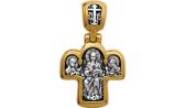 Мужской серебряный православный крестик без распятия Акимов 101.027