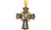 Мужской серебряный православный крестик без распятия Акимов 101.252
