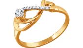Золотое кольцо SOKOLOV 1010889_s с бриллиантами