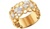 Золотое кольцо SOKOLOV 1011099_s с бриллиантами